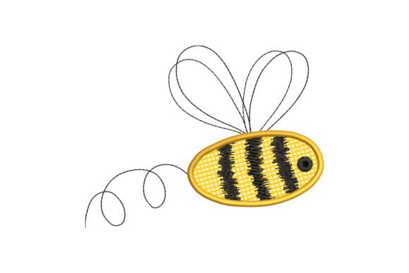 Cute Baby Bee Embroidery Design