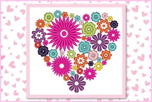 Floral Heart-Multi-Color