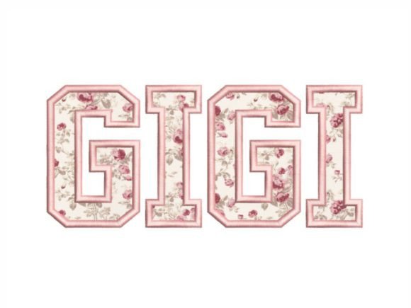 Gigi Applique Embroidery Design