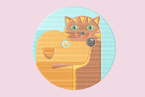 Happy Couple Cat and Dog