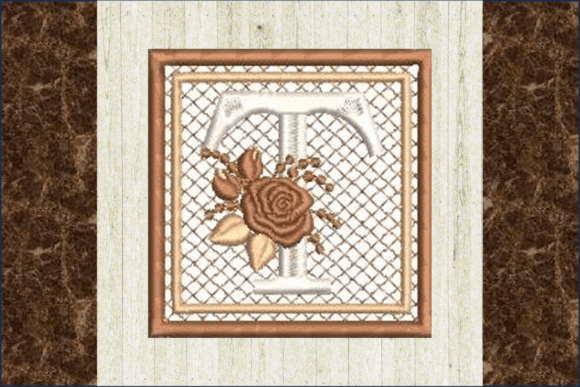 Rose Mini Quilt-T Embroidery Design