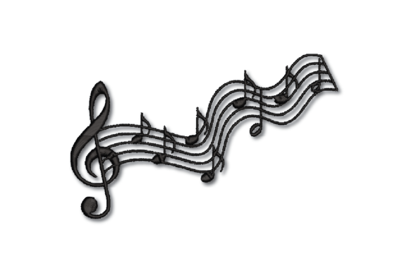 Silhouette Music Notes